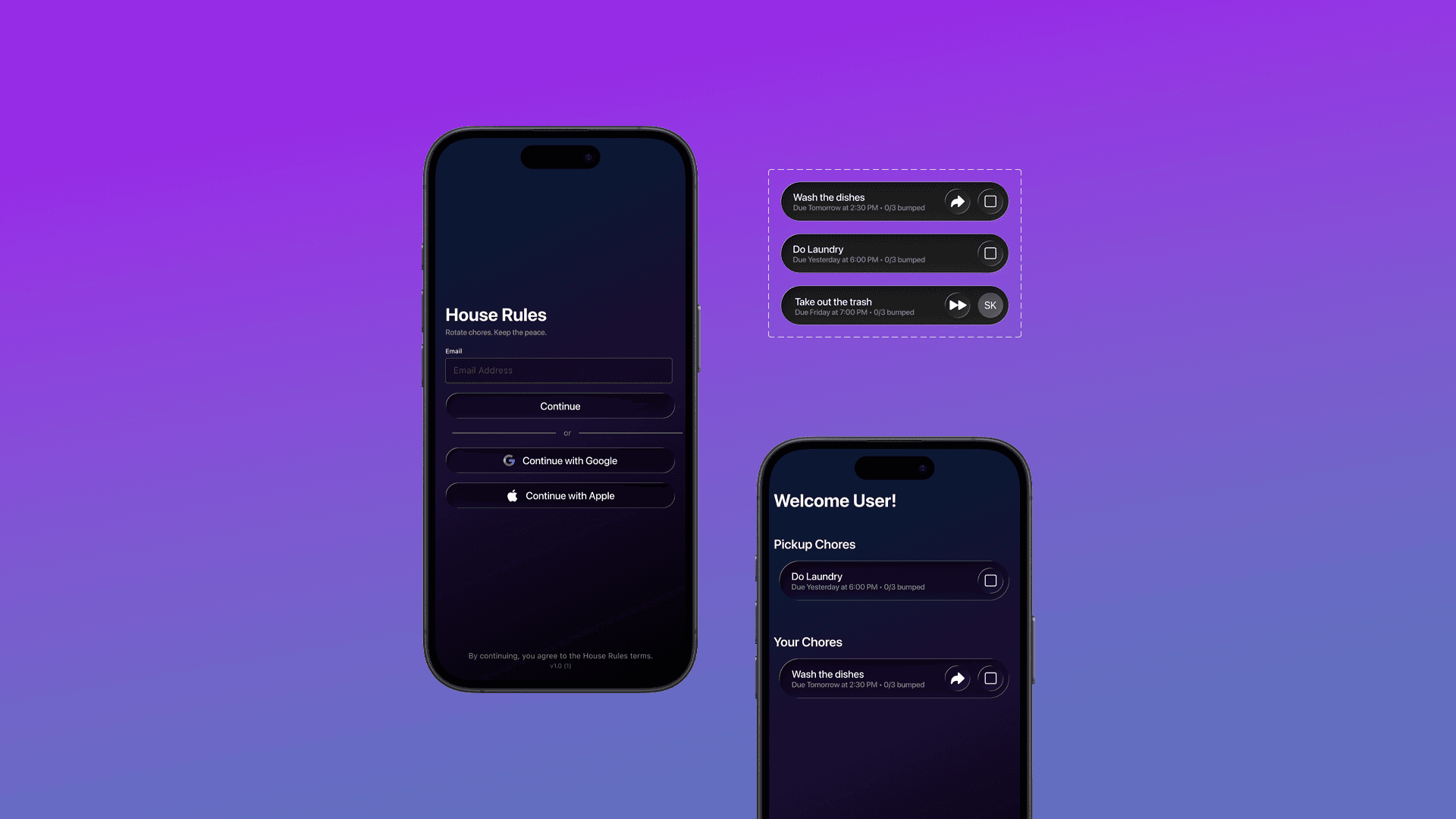House Rules App Hero Section